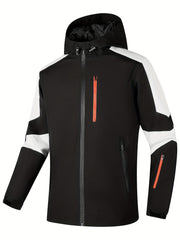 Men's Lightweight Windbreaker Jacket Zip Up Pockets