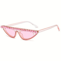 Rhinestone Cat Eye Sunglasses Women UV400