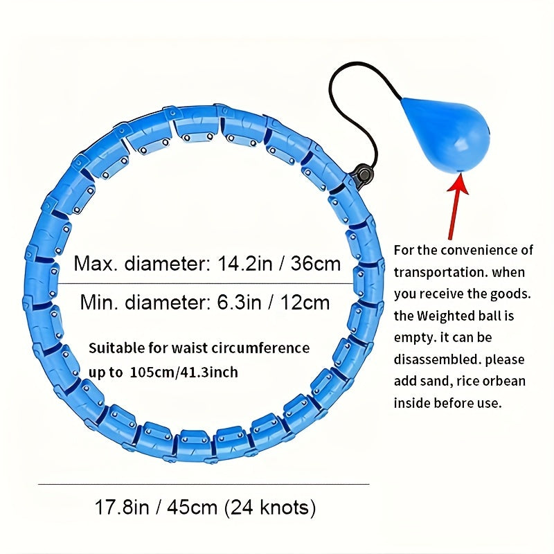 Adjustable Fitness Hoop for Women & Men Outdoor Yoga Pilates Training
