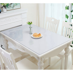 Polyester Table Cover Clear PVC Table Protector