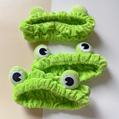 1pc Frog Cartoon Hairband Women's Face Headband Hairband