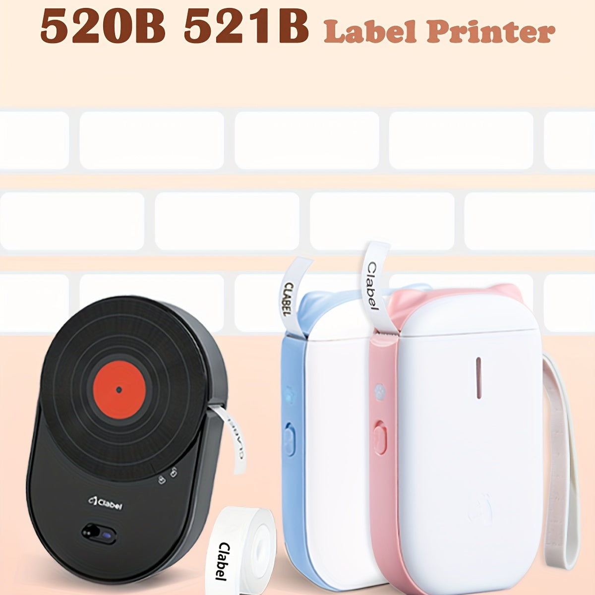 Thermal Label Tape for CLABEL 520B Label Maker
