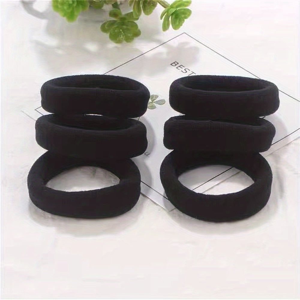 50pcs Solid Rubber Band Hair Rope Ponytail Hair Tie Hair Accessories