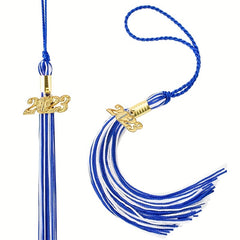 Mixed Two Tone Graduation Tassel Ribbon Cap Decoration for Graduation Party