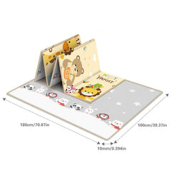 Double Sided Cartoon Patterned Playmat for Tots