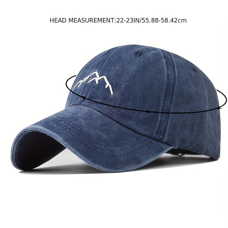 Vintage Embroidered Outdoor Baseball Cap for Sun Protection