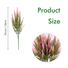 Artificial Lavender Bouquet UV Resistant for Garden Porch Decoration