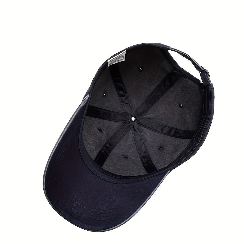 Printed Baseball Cap Washed Distressed Dad Hat Vintage Unisex Adjustable