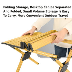 Portable Aluminum Camping Table for 5-7 People