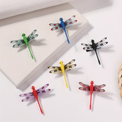 6pcs Dragonfly Hair Clip Resin Duck Billed Clip for Women Girls