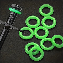 30pcs Glow In The Dark Tent Nail Ring Fluorescent Stakes Ring Tents Accessories