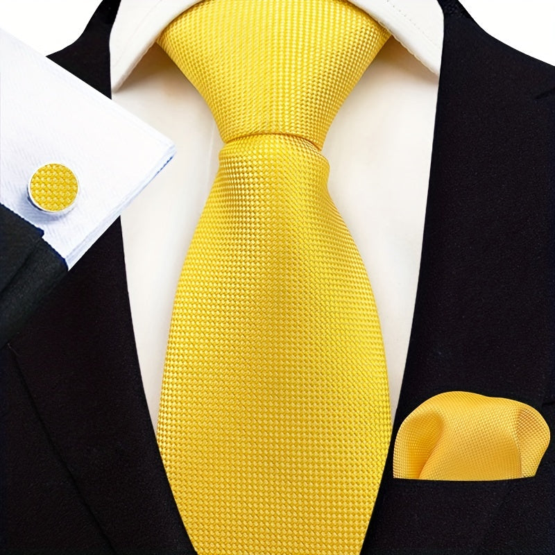 Men's Stripe Paisley Tie Set with Accessories