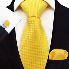 Men's Stripe Paisley Tie Set with Accessories