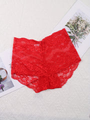 6pcs Floral Lace Briefs Women's Lingerie & Underwear