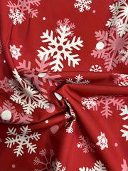 Women's Plus Santa Claus & Reindeer Print Wide Leg Pants