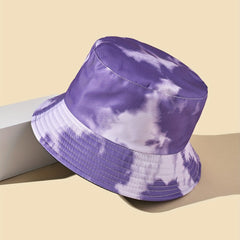 Purple Tie dye Reversible Fisherman Hat Bucket Hat