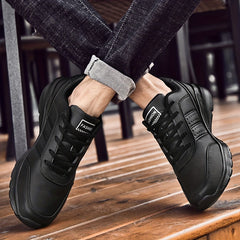  Men's Shock Absorption Running Shoes Non Slip Lace Up Sneakers