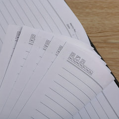 Leather Business Notebook 100 Pages Meeting Record Diary