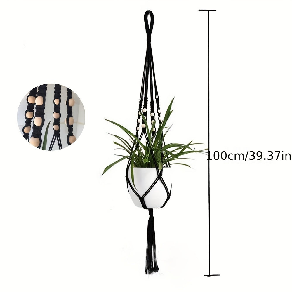 2-Tier Macrame Plant Hangers for Indoor Plants