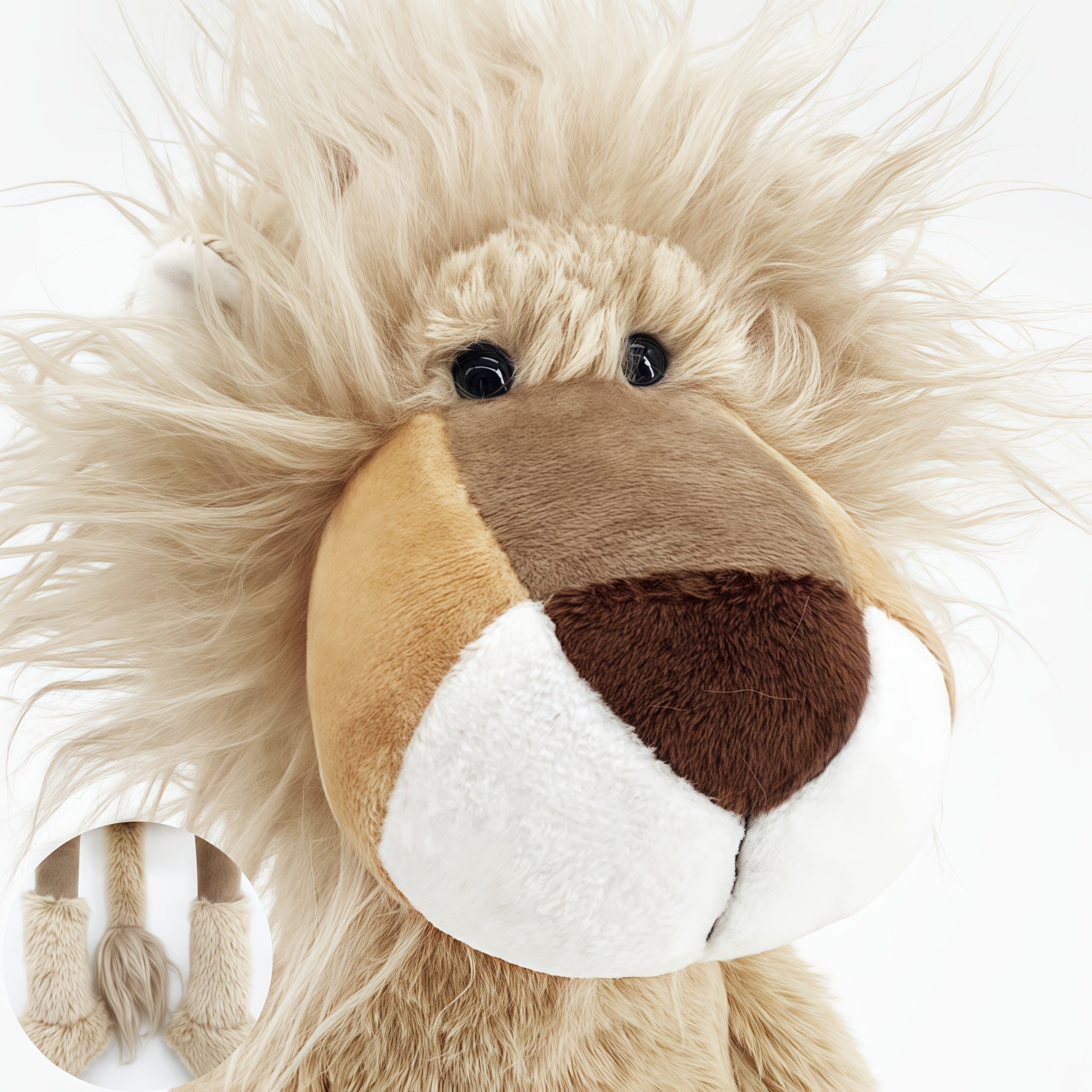 Yellow Lion Plush Toy - Soft & Cuddly Gift for Kids