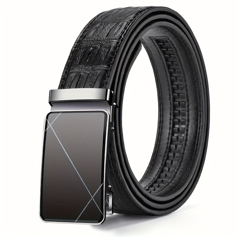 Men's Automatic Buckle Business Belt for Business Husbands