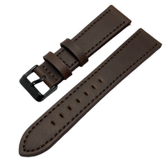 1pc Smart Watch With Switch Raw Ear Strap Leather 20mm