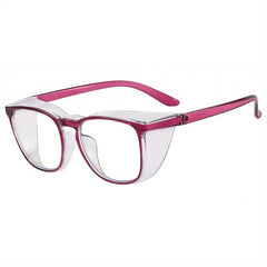 Anti Fog Safety Clear Lens Glasses For Men Women Casual Jelly Frame