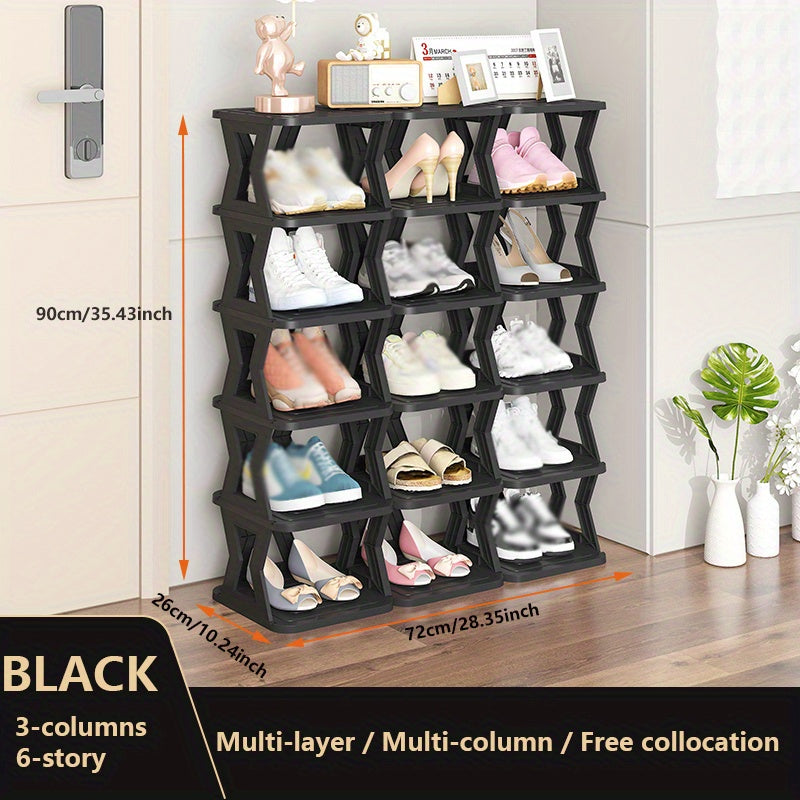 1pc Shoe Rack Storage DIY Large Capacity Living Room Balcony Organizer