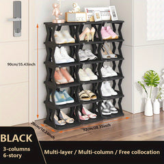 1pc Shoe Rack Storage DIY Large Capacity Living Room Balcony Organizer