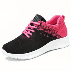 Thick Sole Shock Absorption Lightweight Sneakers Mesh Breathable