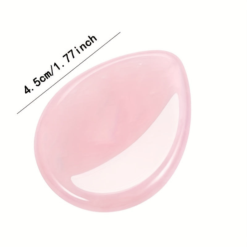 3pcs Rose Quartz Healing Crystals Worry Stones - Anxiety Stress Relief