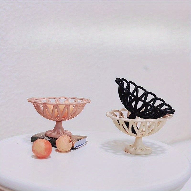 Dollhouse Tall Fruit Plate Toy Scene Model Dollhouse Accessories