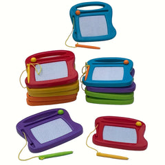 12 Mini Magnetic Drawing Boards for Kids, Erasable Graffiti and Sketching Board