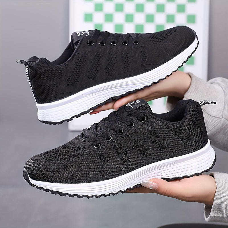 Women's Knit Weaving Running Shoes Non slip Outdoor Casual Sneakers
