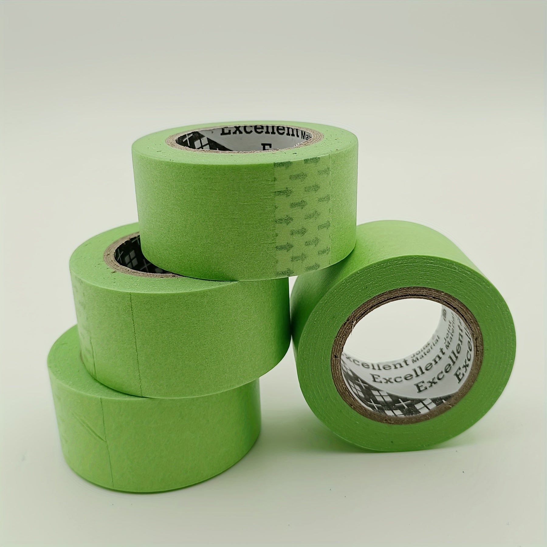 4pcs 1.18in x 59ft Green Paint Washi Tape - Protects Surface, Easy to Remove
