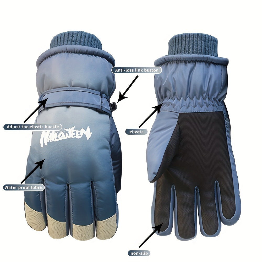 Waterproof Winter Snowboard Gloves - 1 Pair