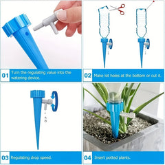 20pcs Drip Irrigation System For Plants Flower Greenhouses Gardens