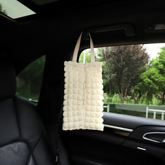 Car Tissue Box Grid Design Seat Hanging Drawout Tissue Box Car Interior