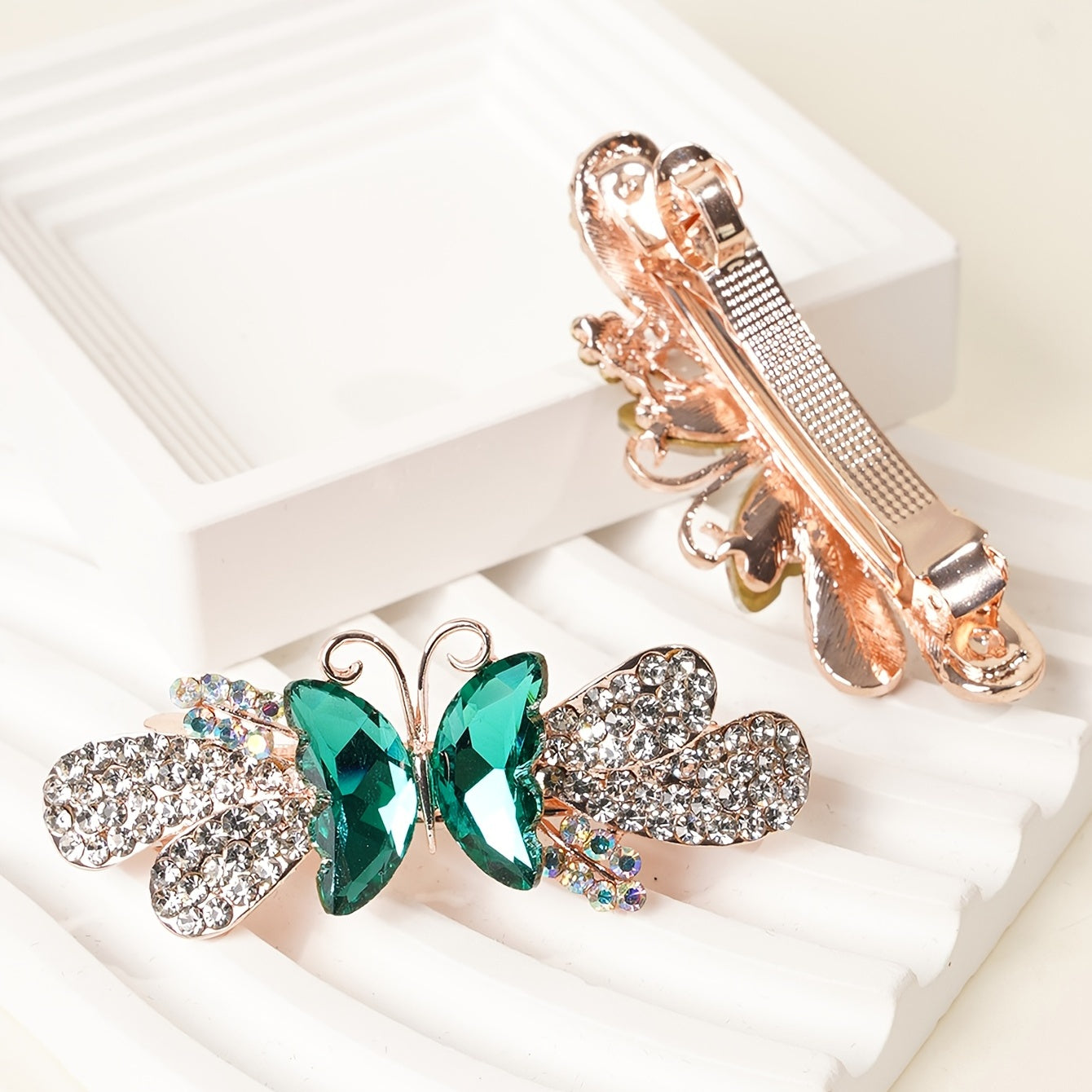 Butterfly Horizontal Clip Lady High End Style Hair Clip Spring Clip