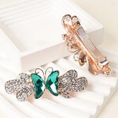 Butterfly Horizontal Clip Lady High End Style Hair Clip Spring Clip
