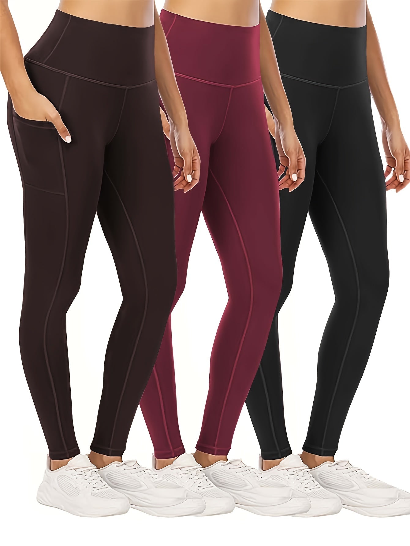 Solid Yoga Pants Running Workout Fitness Sports Tight Pants