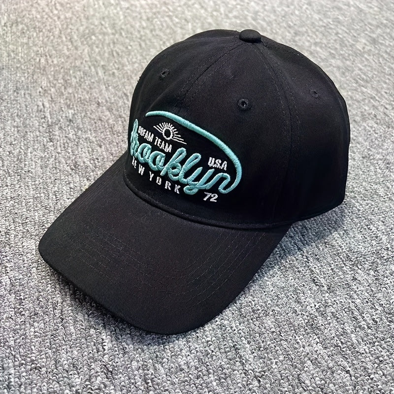 Big Head Circumference Men's Retro Baseball Cap Embroidered Sunshade Peaked Cap
