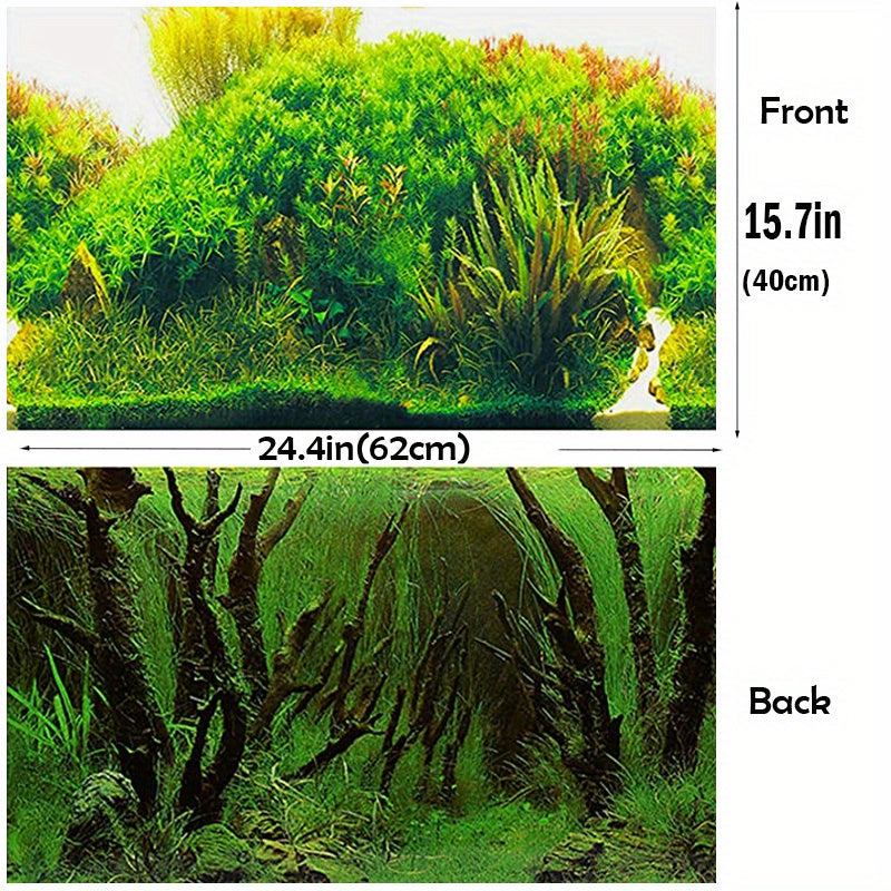 Aquarium Plant Background Poster Fish Tank Decoration Paper