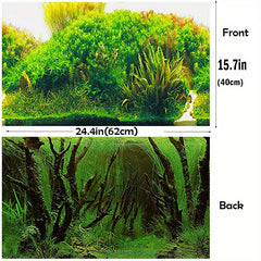 Aquarium Plant Background Poster Fish Tank Decoration Paper