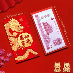 6pcs Traditional Mixed Red Envelopes 3D Lucky Money Envelope