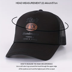 Beer Vintage Baseball Cap Mesh Trucker Hat Adjustable Lightweight Sunscreen Dad