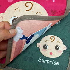 Interactive Toddler Cognition Book Baby Soft Toy Emotion Fabric Book
