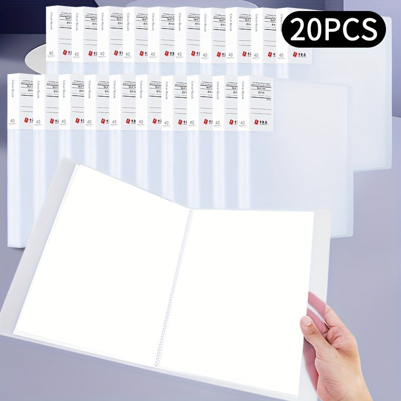 20pcs File Manager Document Organizer Exam Paper Storage Folder
