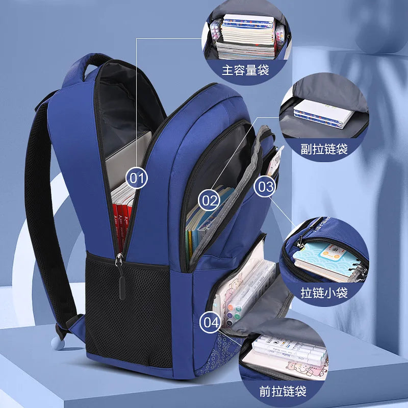 Kids Orthopedic School Backpack Large Waterproof Book Bag