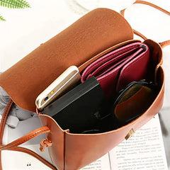 Mini PU Leather Shoulder Bag for Women Girls